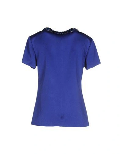 Shop Alexander Mcqueen Blouse In Bright Blue