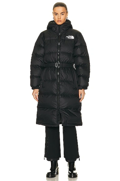 Shop The North Face Nuptse Belted Long Parka In Tnf Black