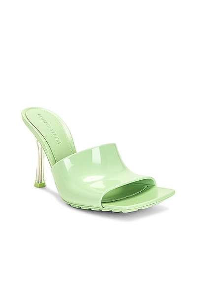 Shop Bottega Veneta Pudding Stretch Mule Sandals In Pistachio