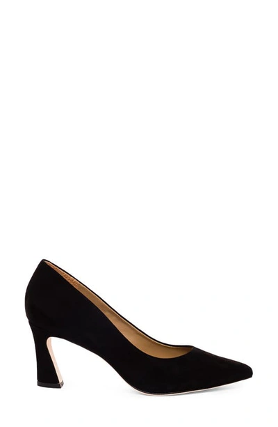 Bernardo Faryn Pointed Toe Pump In Black Suede