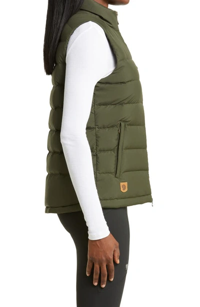 Fjall Raven Greenland Water Repellent Down Liner Vest In Deep Forest