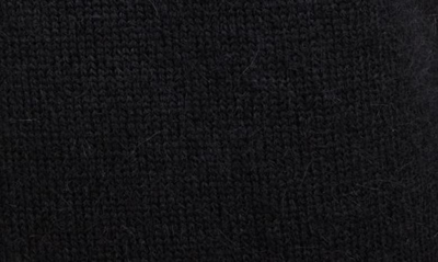 Shop Saint Laurent Lace Detail Wool & Mohair Turtleneck Sweater In Black