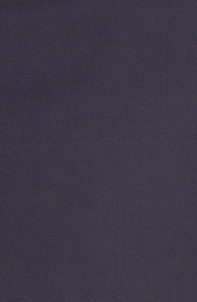 Thom Browne 4-bar Low Rise Wool Crop Skinny Pants In Navy