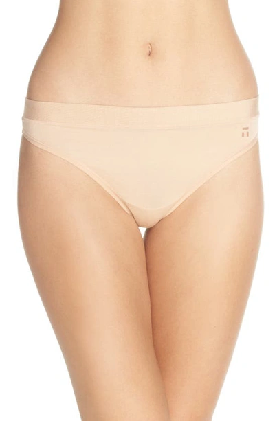 Shop Tommy John Second Skin Thong In Maple Sugar