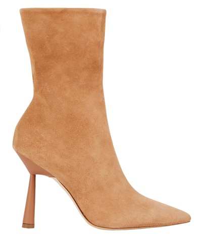 Shop Gia Borghini X Rhw Rosie Suede Ankle Boots In Brown