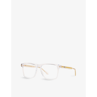 Gucci Gg0561on Rectangular Glasses In Clear