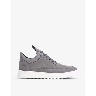 Filling Pieces Low Top Ripple Suede Low-top Trainers In Grey | ModeSens