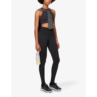 Lululemon Womens Black Wunder Train High-rise Stretch-knit Leggings In Black