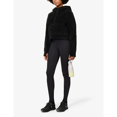 Shop Lululemon Women's Black Scuba Relaxed-fit Half-zip Woven Pullover