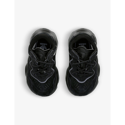 Adidas Originals Ozweego Logo-print Mesh And Suede Trainers 1-4 Years In Black