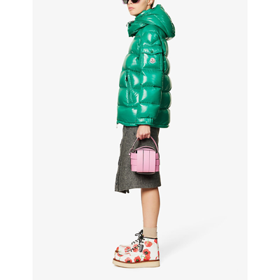 Shop Moncler Women's Green Maire Quilted Shell-down Jacket