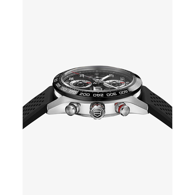 Shop Tag Heuer Men's Black Cbn2a1aa.ft6228 Carrera Stainless-steel Automatic Watch