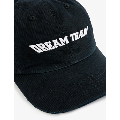 Shop Liberal Youth Ministry Mens Black Dream Team Embroidered Cotton Baseball Cap