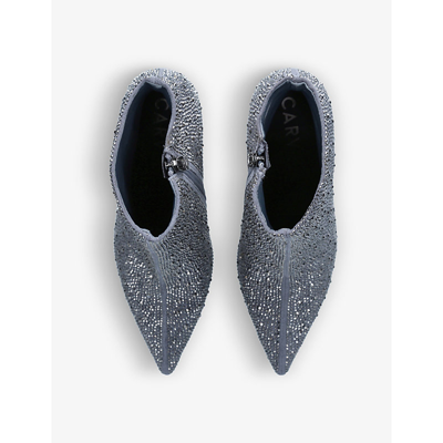 Shop Carvela Women's Grey/dark Heeled Boots