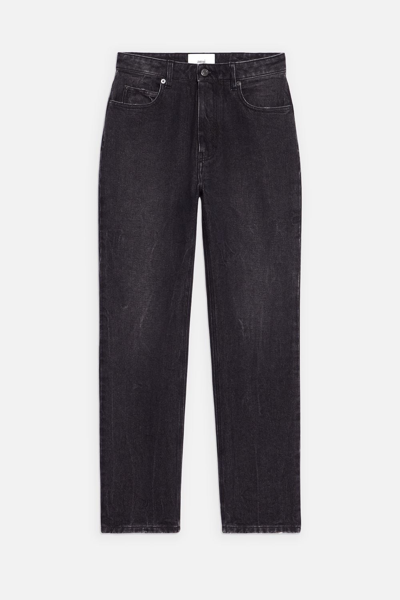 Shop Ami Alexandre Mattiussi Straight Fit Jeans In Black