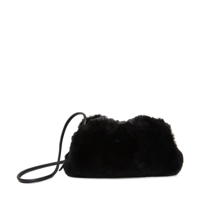 Shop Mansur Gavriel Mini Cloud Clutch Handbag In Black