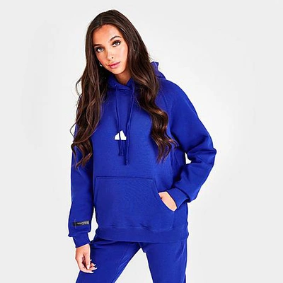 Shop Adidas Originals Adidas Women's Sportswear Oversized Hooded Sweatshirt In Semi Lucid Blue