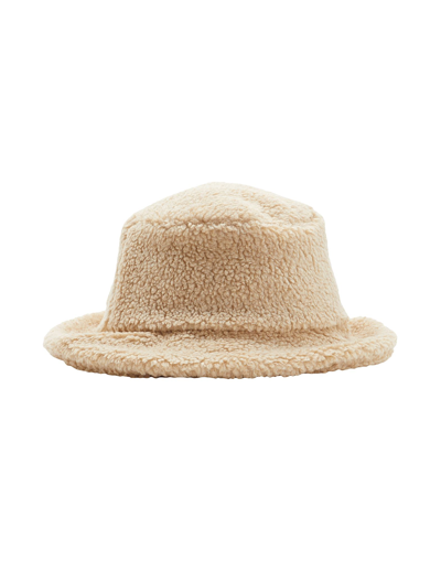 Shop 8 By Yoox Teddy Bucket Hat Hat Beige Size L Acrylic, Polyester