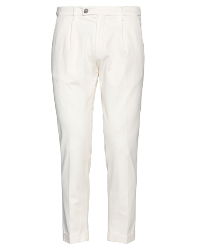 Shop Michael Coal Man Pants White Size 31 Cotton, Elastane