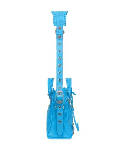 Shop Balenciaga Neo Cagole Xs Handbag In Blue