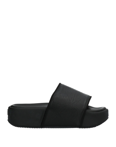 Shop Y-3 Man Sandals Black Size 6 Textile Fibers
