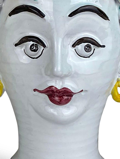 Les-ottomans Lemon Ceramic Vase In White