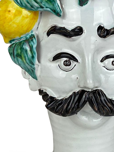 Les-ottomans Lemon Ceramic Vase In White