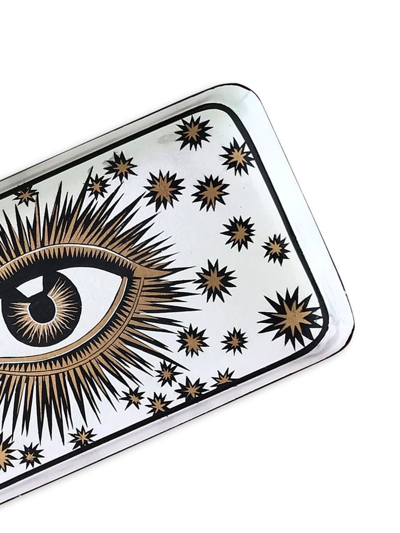Les-ottomans Eye-motif Tray In White