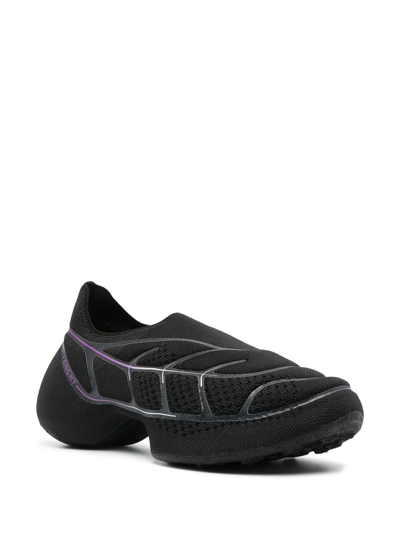 Givenchy Tk-360 Plus Knit Slip-on Sneakers In Black