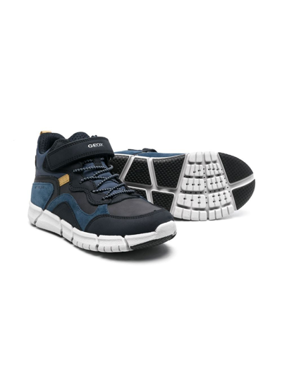 Geox Kids' Flexyper Amphibiox Waterproof Boot In Blue