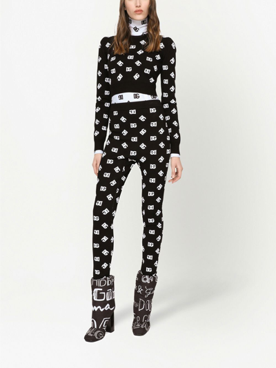 Dolce & Gabbana Long Sleeve Sweater In Black