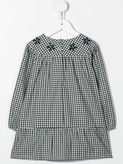 Shop Knot Adele Check Flannel Dress In Green