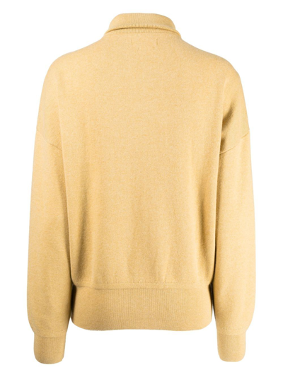 Isabel Marant Étoile Axelle Zip-front Cardigan In Yellow