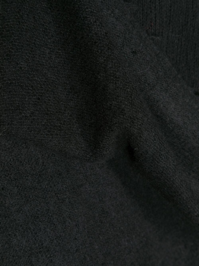 磨损边针织围巾