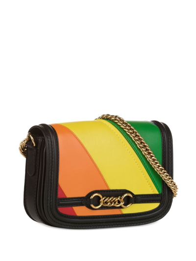 Pre-owned Burberry 2018 Rainbow Link Shoulder Bag In Black