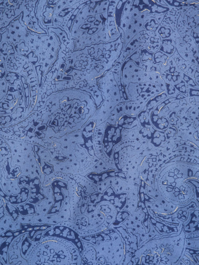 Pre-owned Dior 1990s  Paisley-print Silk Scarf In Blue