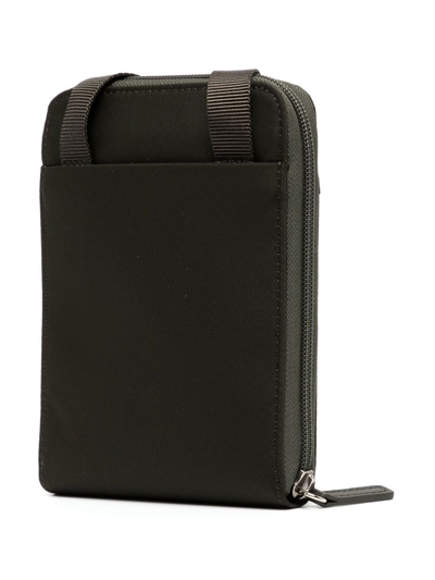 Agnès B. Logo-patch Messenger Bag In Green