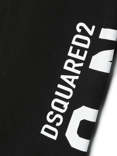Dsquared2 Logo-print Leggings In Black