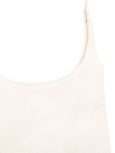 Shop The Row Logo-debossed Leather Tote Bag In Neutrals