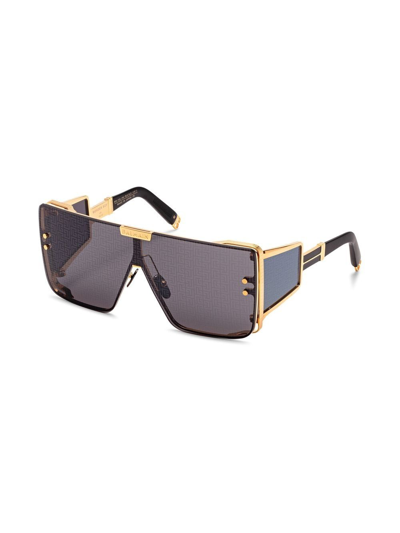 Balmain Eyewear Wonder Boy Geometric-frame Sunglasses In Black