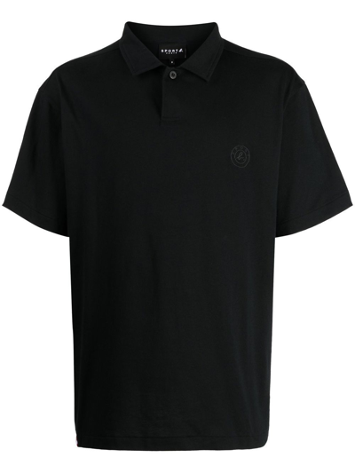 Shop Sport B. By Agnès B. Solid-colour Polo Shirt In Black