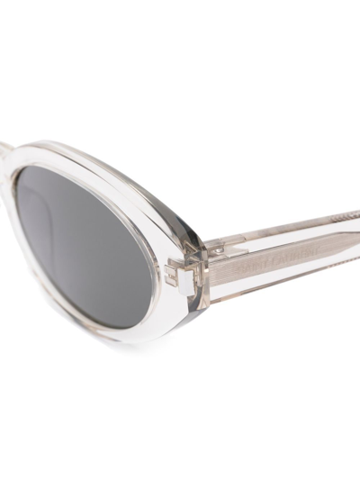 SAINT LAURENT SL567 OVAL-FRAME SUNGLASSES 