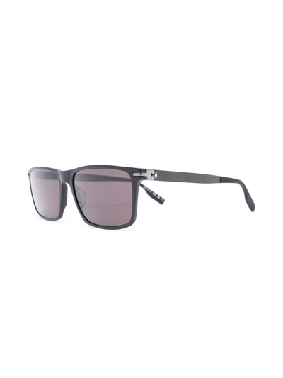 Montblanc Rectangular-frame Design Sunglasses In Black