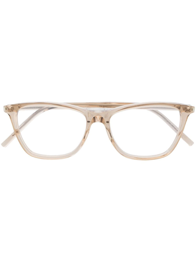 Saint Laurent Cat Eye-frame Glasses In Neutrals