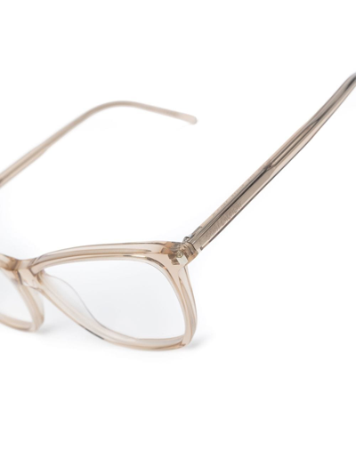 Saint Laurent Cat Eye-frame Glasses In Neutrals