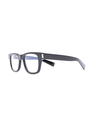 Shop Saint Laurent Square-frame Eyeglasses In Black