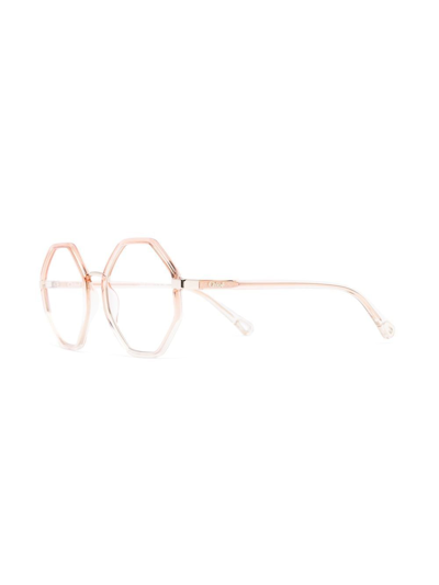 Shop Chloé Round-frame Glasses In Pink