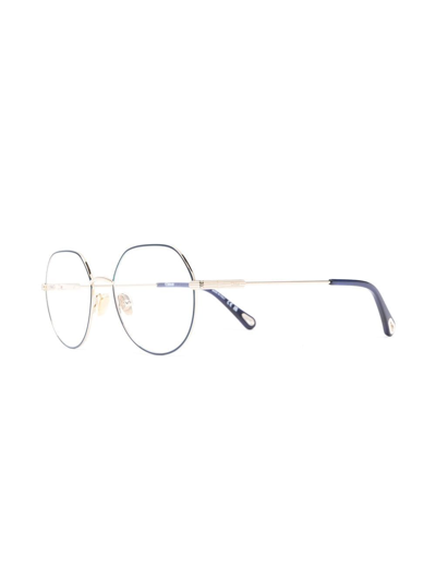 Chloé Round-frame Glasses In Blue