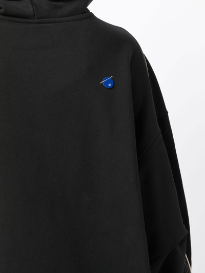 Shop Ader Error Logo-print Cotton Hoodie In Black