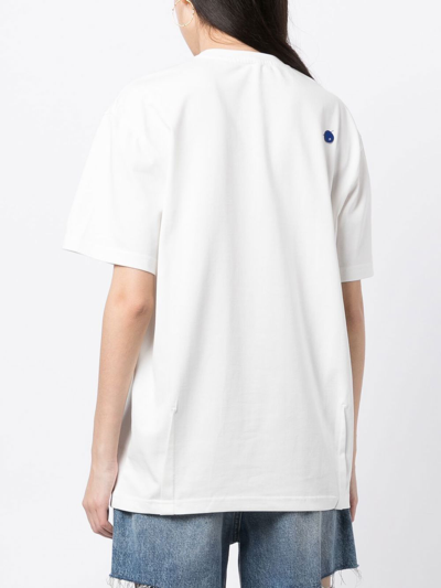 Shop Ader Error Logo-print Crew-neck T-shirt In White